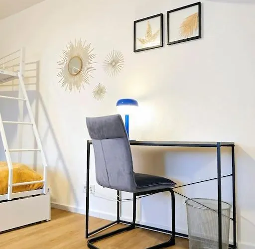 公寓 Urban Jungle Riesiger Balkon Parken Arbeitsplatz 奥芬巴赫