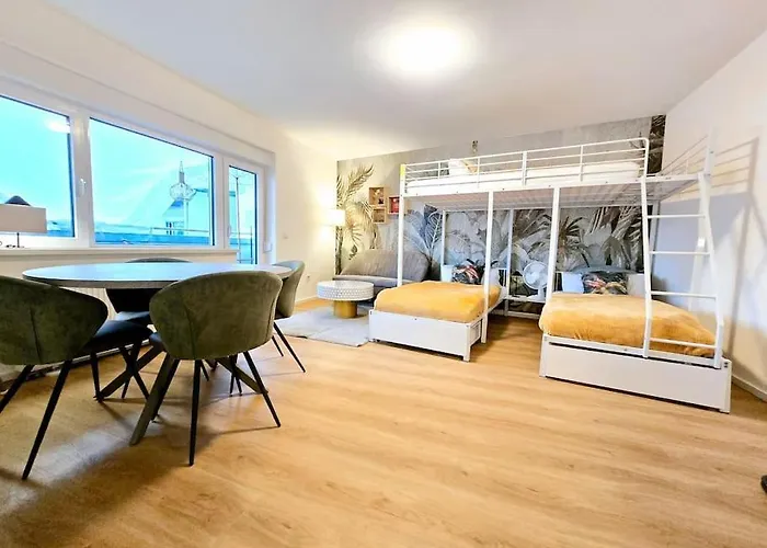 公寓 Urban Jungle Riesiger Balkon Parken Arbeitsplatz 奥芬巴赫